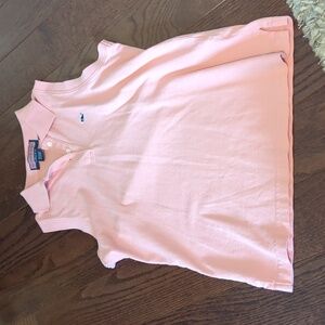 Vineyard Vines salmon pink collared polo tank top
